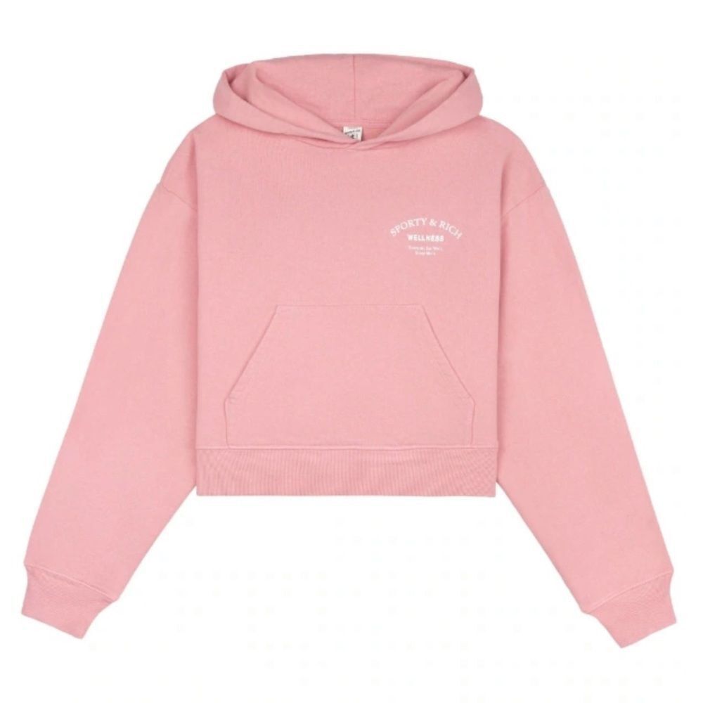 Sporty & Rich Hooded Crop Sweatshirt